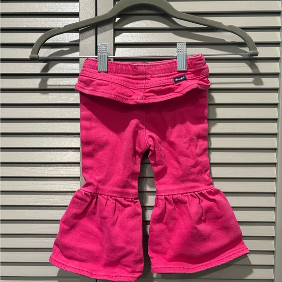 Wrangler Pink Ruffle Kids Bell Bottoms - Picture 1 of 4